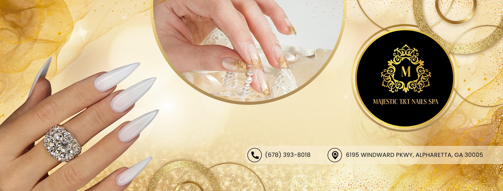 Majestic Nails in Alpharetta logo